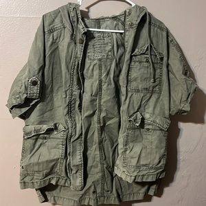 American Eagle women’s military style  short sleeve jacket size XS